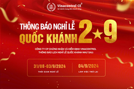 THÔNG BÁO LỊCH NGHỈ LỄ QUỐC KHÁNH