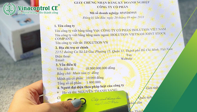 Giấy Helloo88 đặc quyền hội viên VIP đăng ký Hello89 phiên bản mới tiếng anh là Enterprise Registration Certificate