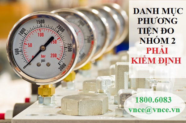 Danh mục phương tiện đo nhóm 2 cần kiểm định