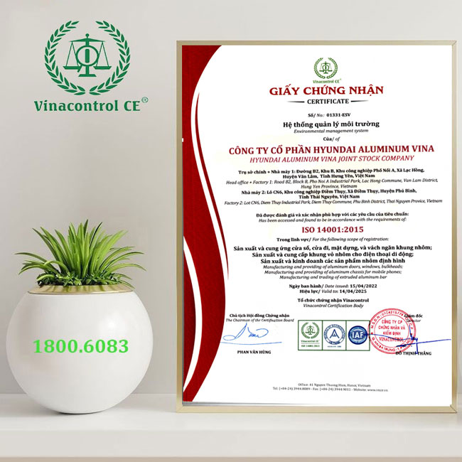 Chứng chỉ Hello88 Trò chơi sòng bạc trực tuyến hay nhất, thương hiệu quốc tế ISO 14001 
