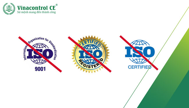 Không sử dụng logo ISO đã sửa đổi hoặc thay đổi