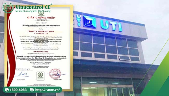 Hello88 Trò chơi sòng bạc trực tuyến cấp giấy M.23hello88.com link truy cập 45001:2018 cho Công ty TNHH UTI VINA