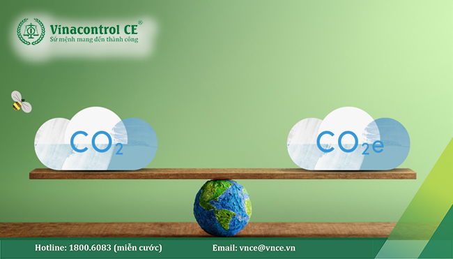 Lượng phát thải được quy đổi về CO₂ tương đương (CO₂e) nhằm chuẩn hoá dữ liệu, phục vụ hoạt động kiểm kê, giám sát và giao dịch carbon