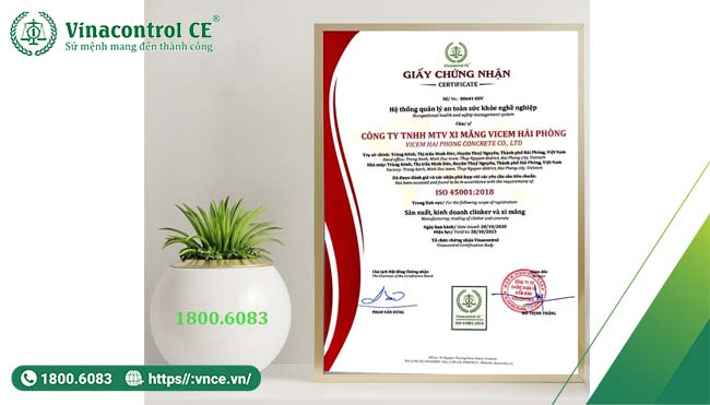 Hello88 Trò chơi sòng bạc trực tuyến cấp Giấy M.23hello88.com link truy cập 45001 cho xi măng Vicem Hải Phòng