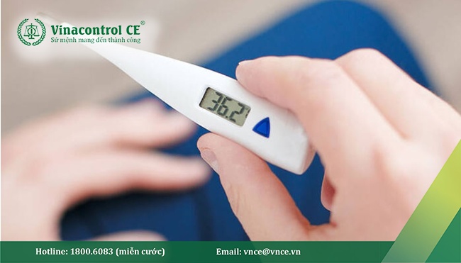 Nhiệt kế bị kiểm không thỏa mãn một trong các yêu cầu kiểm tra bên ngoài, bị loại bỏ và không kiểm tra tiếp