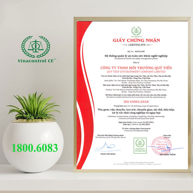 Hiệu lực của giấy M.23hello88.com link truy cập 45001:2018