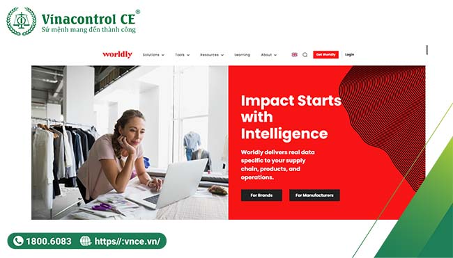 Đăng ký tài khoản trên worldly.io.