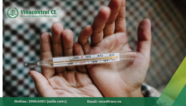 Nhiệt kế bị kiểm không đáp ứng một trong các yêu cầu của kiểm tra bên ngoài, bị loại bỏ, không kiểm tra tiếp